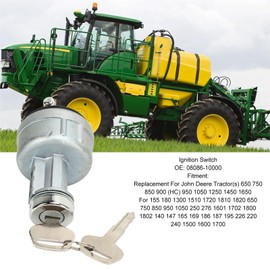 08086-10000 Ignition Switch, Replacement Ignition Starter Key Switch For Tractor(s) 650 750 850 900 (HC) 950 1050 1250 1450