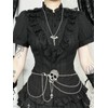 Skull Layered Waist Chain Belt - Punk Gothic Crossover Body