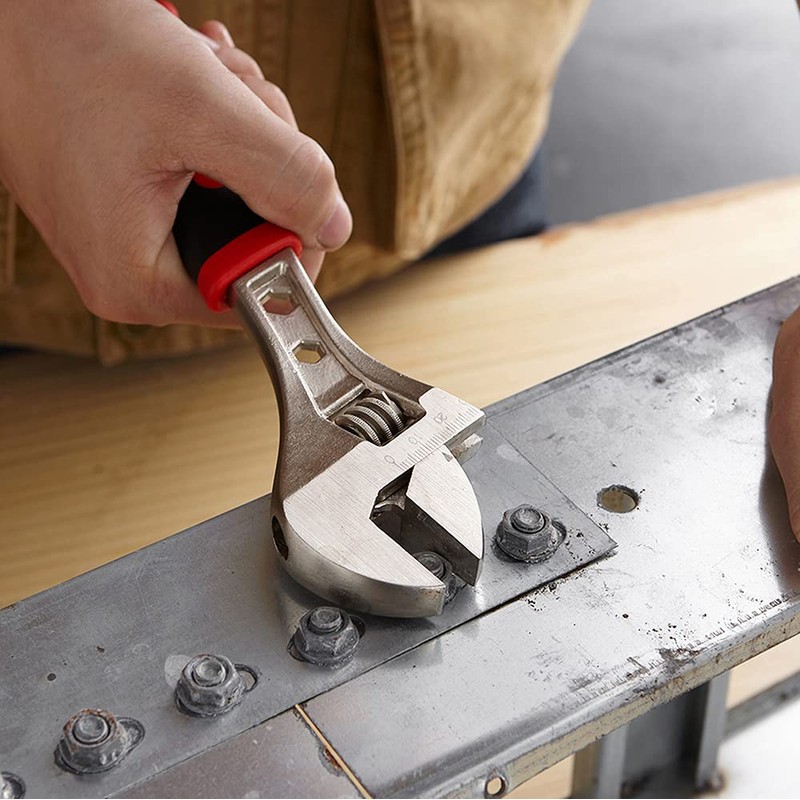 Dekton 10" Sure Grip Adjustable Spanner-1 1/4" Jaw Capacity| Straight