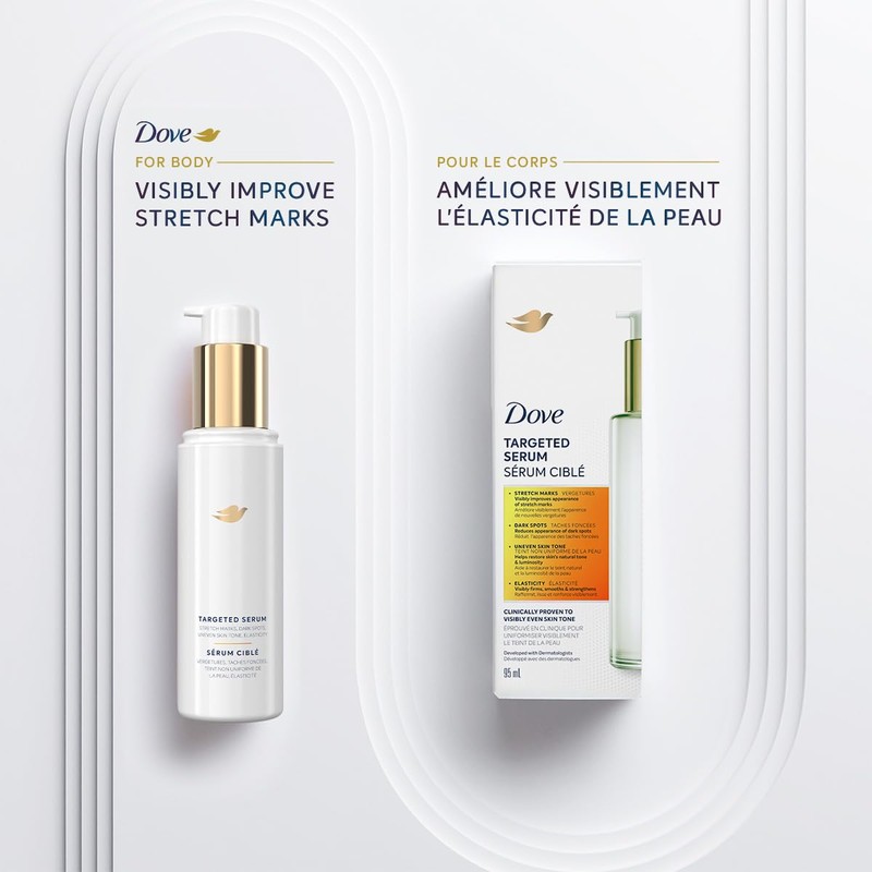 Dove Targeted Stretch Mark Serum: Reduces Dark Spots, Firms &