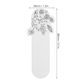 100 Pcs Perfume Test Strips 3.1 x 1.2in Disposable White Essential Oils Test Paper Floral Print Fragrance Classification Testing Card for Aromatherapy