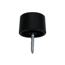 2 x Black 30mm Rubber Door Stops Door/Wall Protectors by Swish.