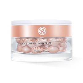 Yves Rocher Tratamiento Facial En Perlas Iluminador Anti-Age Global - Reduce las Arrugas y Alisa la piel del rostro - Para todo tipo de piel - 96% Ingredientes de Origen Natural - 10.5 Ml- Hecho en Francia
