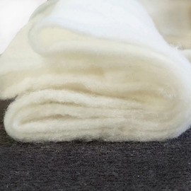 Colcha de lana de bateo de 90 x 90 pulgadas para colchas de patchwork, 100 % merino tamaño Queen