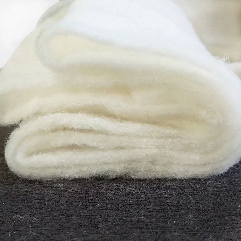 Colcha de lana de bateo de 90 x 90 pulgadas