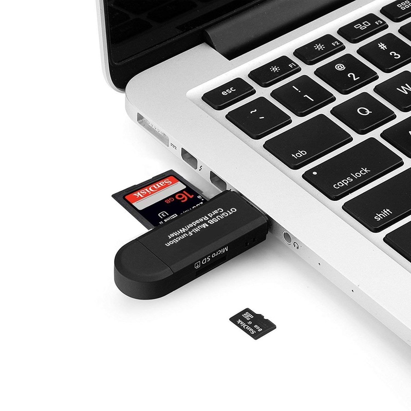 NDOOL Lector de Tarjeta USB 2.0, Micro USB, 2 en