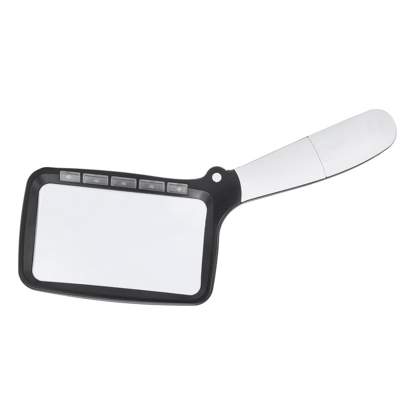 Magnifying Glass Foldable Handheld 5 LED Lights HighDefinition Acrylic Magnifier