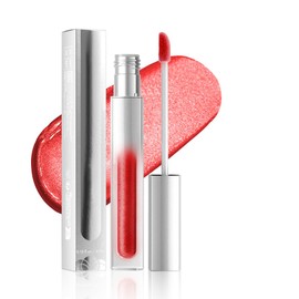 Hxssll Metallic Lip Gloss – High Pigment Shimmer Lip Color, Long Lasting Waterproof Lip Gloss, Non-Sticky, Smudge-Proof, Glitter Pearl Lip Lacquer for Bold Shine (04#, 1 Count (Pack of 1))