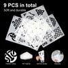 JSRQT 9Pcs Runes Stencils for Painting,Celtic Drawing Stencils Template, Reusable