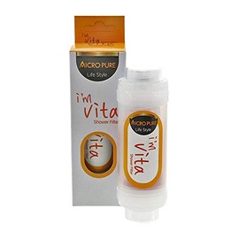 I’m Vita Shower Vitamin C Replacement Filters - Hard Water Softener - Milk Fat - Universal Shower System - Helps Dry Skin - Rose (1 Pack)