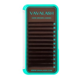 VAVALASH Colored Lash Extensions Dark Brown Eyelash Extensions 0.03 0.05 0.07 0.1 0.15 Volume Lash Extension 8-15mm Mixed Lashes C D Curl Premium color Lashes Extension(Dark Brown-0.15-CC-8-15mm)