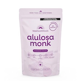 KOYA Mezcla Monk Fruit + Alulosa | Endulzante Natural Sin Azúcar | Keto | Ideal Para Hornear Y Bebidas (400g)