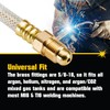 PrimeWeld Argon/Inert Gas Hose 30" Reinforced Clear Line With 5/8-18