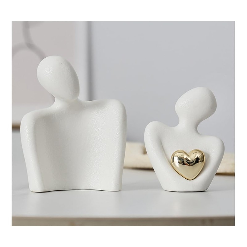 Mini Abstract Sculpture Tv Stand Decor Knick Knacks Couples Love