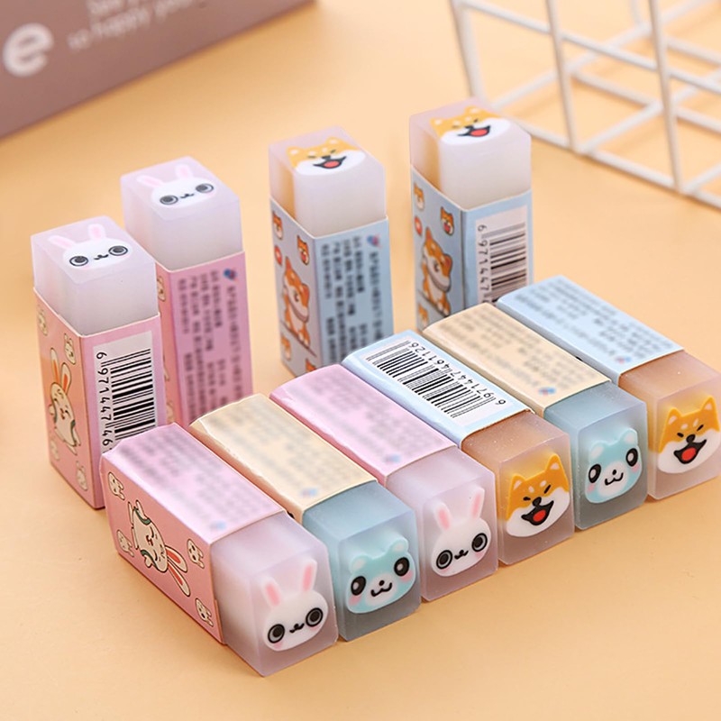Fruit Eraser, Pencil Eraser, Animal Eraser, Cute, Stationery Set, Elementary