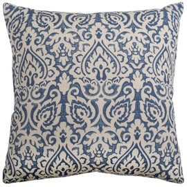 Rizzy Home | T09785 | Cover Only Decorative Pillow | 22"x22" Blue/Neutral/Blue