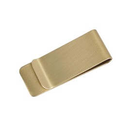 2 Pack Money Clip, Stainless Steel Cash Clip, Cash and Credit Card Holder, Metal Wallet Clip, Wallet Clip for Men, Women (Gold, 2 Pack)