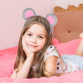 FRCOLOR Pack of 6 Head Headband Accessories Ears Women Closure Headdress Favour Moon Rat for Chinese Mice Party Ear Headwear Stuffed Toy Year Animal Makeup