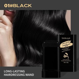 Hair dye comb Disposable,Easy to Color, Portable for Quick Touch - Ups, Covers Gray Hair, Resists Fading and Clumping:_01#BLACK
