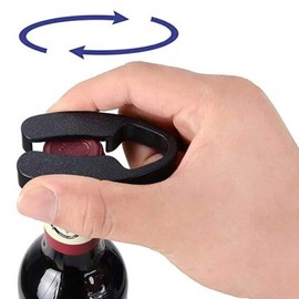 4 Pcs Wine Foil Cutter for Wine Bottles, Black Handheld Openers & Foil Remover, Essential Blade Tool for Removing Foil from Wine Bottles, Perfect Accessory for Wine Lovers