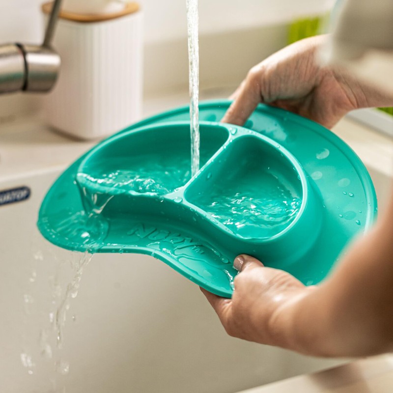 Nuby Sure Grip Miracle Mat 2-Section Plate - Toddler Suction