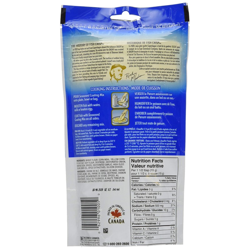 Fish Crisp, Seasoned Coating Mix, Original, 340g