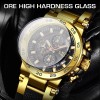 Lige Men Quartz Watch Big Dial Luminous Date 5ATM Waterproof