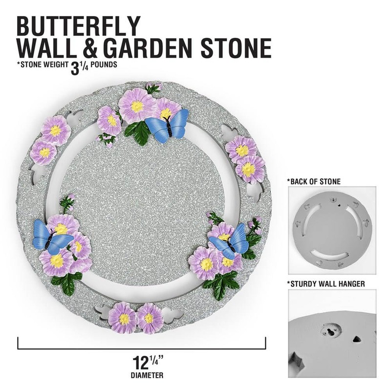 GiftsForYouNow Engraved Seeds of Love Butterfly Garden Stone
