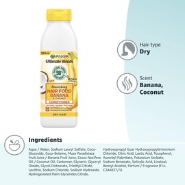 Garnier Ultimate Blends Nourishing Hair Food Banana Conditioner For Dry Hair, 350 ml