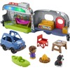 Fisher-Price Little People Toddler Playset, Light-Up Learning Camper, Electronic Toy