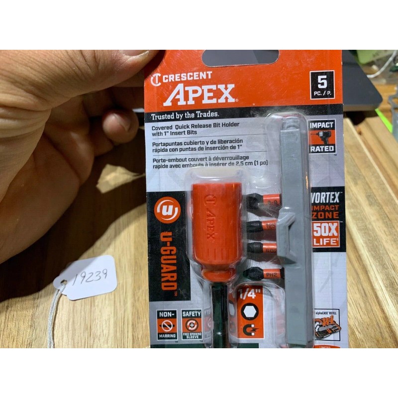 Crescent Apex Impact Covered quick release bit holder (lot#19239)