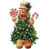 Soulchen 4 Pcs Christmas Tree Topper Gingerbread Christmas Tree Decorations