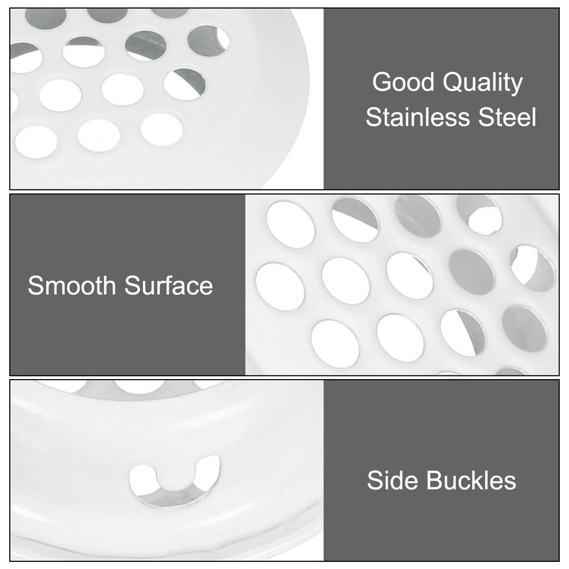 sourcing map 24Pcs Air Vents Circular Soffit Vent 35mm/1.4" Stainless