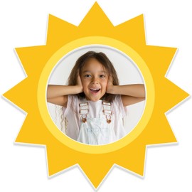 Sun Photo Booth Props Sunshine Theme Photo Frame Party Supplies Sunshine Frame Backdrop Sign First Trip Around The Sun Summer Decorations for Baby Shower Kids Birthday Party Favors
