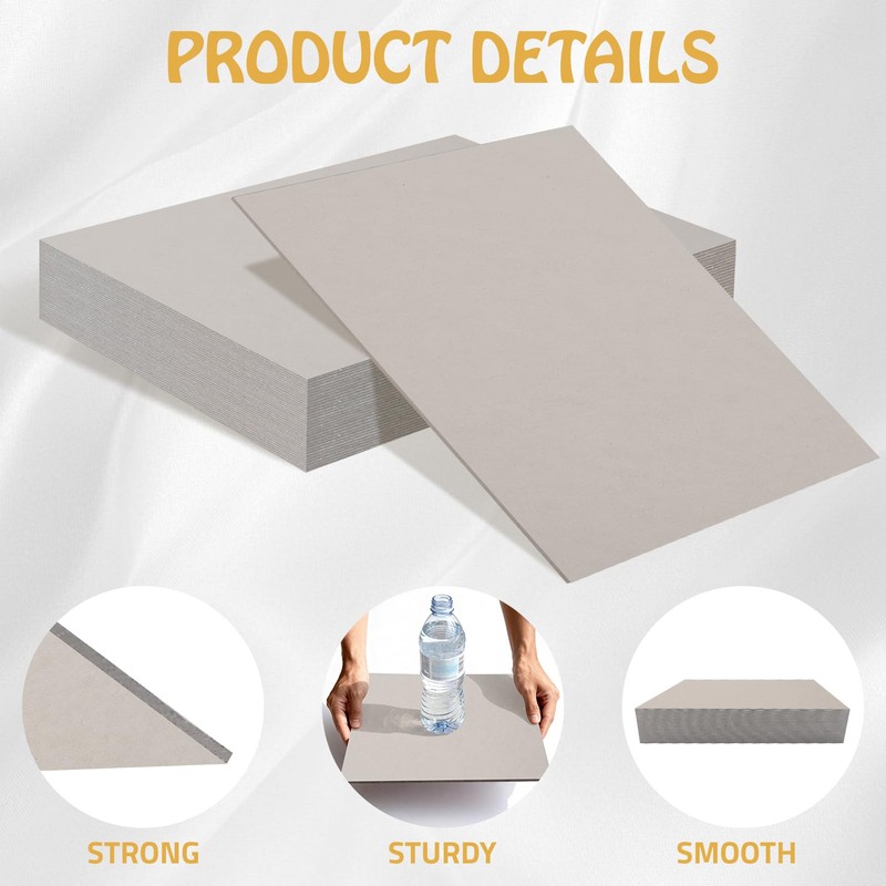 LOTMER 30 Sheets Heavy-Duty Chipboard Sheets 8.5 x 11 in