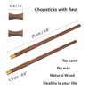 Wooden Chopsticks Reusable with Case, Chinese Chop Sticks Set with