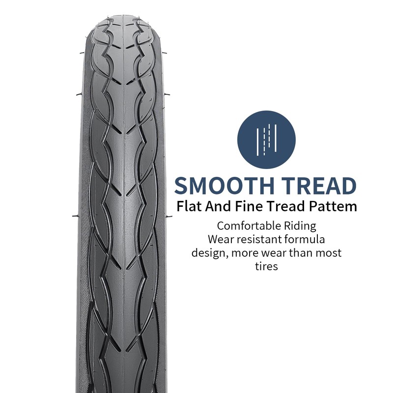 YUNSCM 2-PCS 26x1.25/32-559 Road Bike Tires Compatible with 26 x