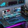 gianotter Dual Monitor Stand Riser, Desk Organizer With Drawer and