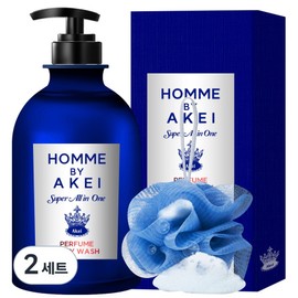 Arkay Homme Super All-in-One Perfume Body Wash Sense Pheromone Fragrance, 550ml, 2 pcs / 아케이 옴므 슈퍼올인원 퍼퓸 바디워시 센스페로몬향, 550ml, 2개