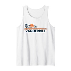 Vanderbilt Beach Florida Palm Tree Vacation Summer Tank Top