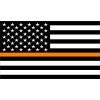SAFETY DECAL UNLIMITED PUBLIC WORKS FIRST RESPONDER ORANGE BLACK AMERICAN