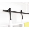 DIYHD 13FT Sliding Library Ladder Hardware Kit,Rustic Black Home Office