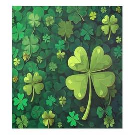 YETTASBIN St. Patrick's Day Clover Dishwasher Magnet Cover, Reuseable Kitchen Fridge Door Magnet Sticker, Waterproof Refrigerator Microwave Magnet Cover Holiday Party Home Decor, 23 x 26 Inch