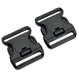 LytHarvest Replacement Buckle System for 2-1/4in Duty Belt, Triple Lock,2-Pack, Black, Black, One Size