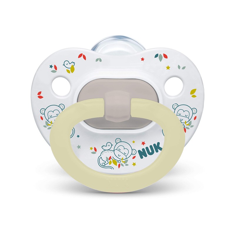 NUK Orthodontic Pacifiers, Girl, 0-6 Months, 2-Pack
