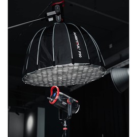 AMBITFUL EF200 LED Video Light, CRI 95, TLCI 97, 200W 5600K Silent Led Video Light, Built-in Support APP Control and FX Effects, Bowens Mount for Portrait, Still Life Photograph, Studio Photograph