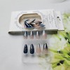 24 Pcs Ombre Press on Nails Short Almond Nail Tips,YEFIUO
