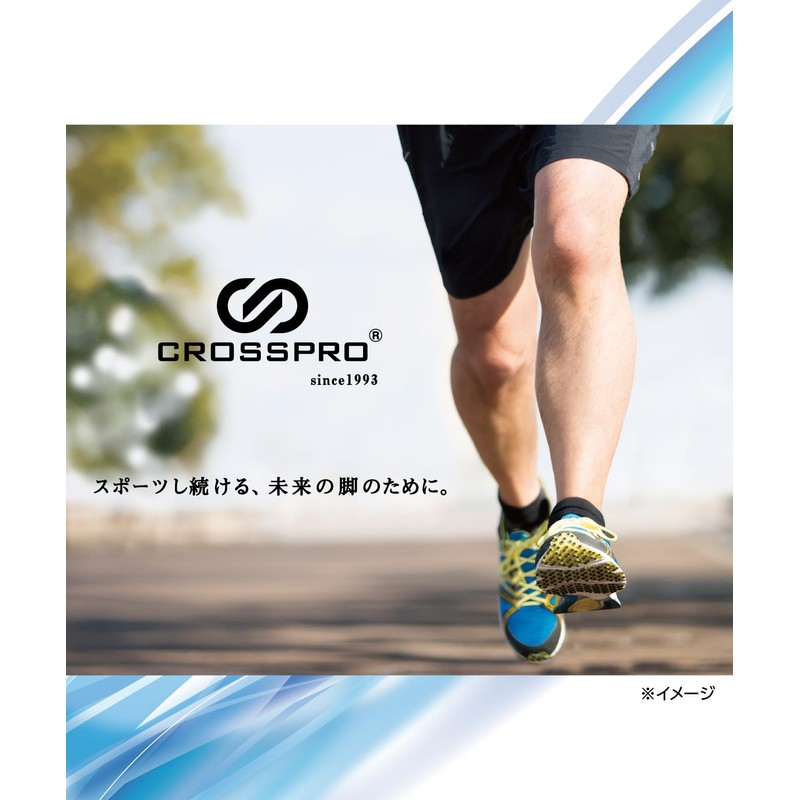 Okamoto CROSSPRO Running Socks, 5 Toes, Drying, Absorbent, Quick Drying,