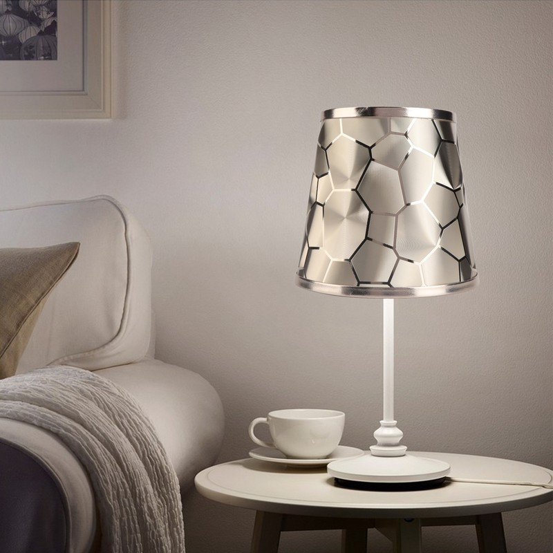 2PCS Drum Lamp Shade E14 PVC Modern Decorative Small Barrel