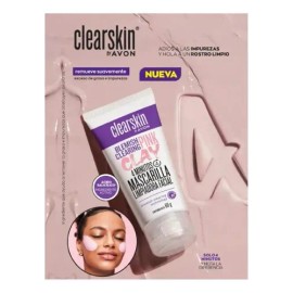 Clearskin Mascarilla Limpiadora Facial Pink Clay 60g Avon Tipo de piel Todo tipo de piel                                                              